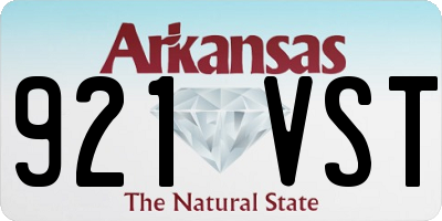 AR license plate 921VST