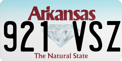AR license plate 921VSZ