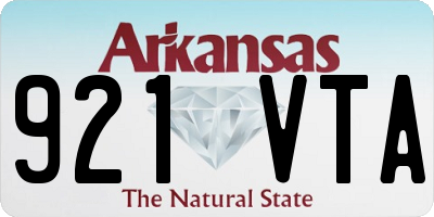 AR license plate 921VTA