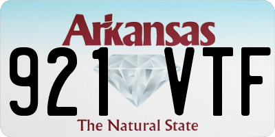 AR license plate 921VTF