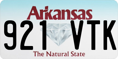AR license plate 921VTK