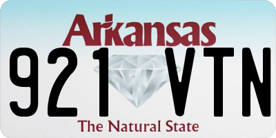 AR license plate 921VTN