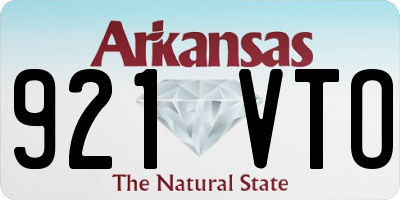AR license plate 921VTO