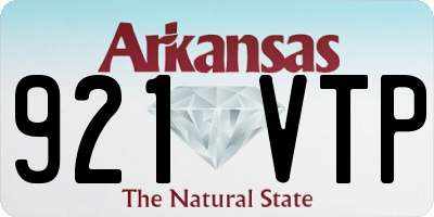 AR license plate 921VTP