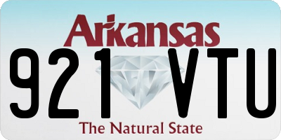 AR license plate 921VTU