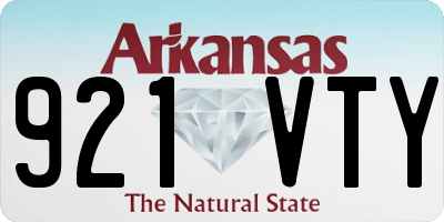 AR license plate 921VTY