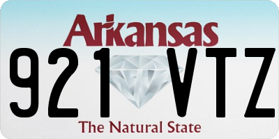 AR license plate 921VTZ
