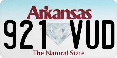 AR license plate 921VUD