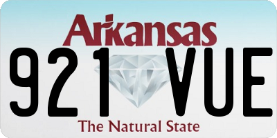 AR license plate 921VUE