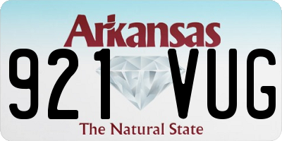 AR license plate 921VUG