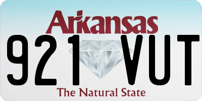 AR license plate 921VUT