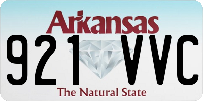 AR license plate 921VVC