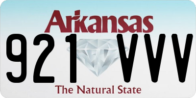 AR license plate 921VVV