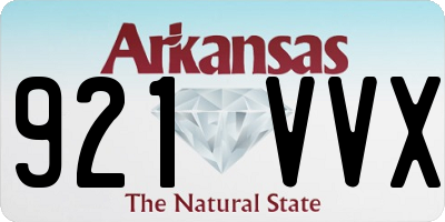AR license plate 921VVX