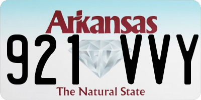AR license plate 921VVY