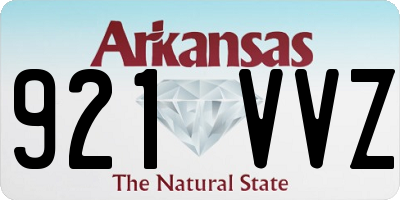 AR license plate 921VVZ