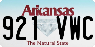 AR license plate 921VWC