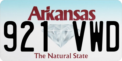 AR license plate 921VWD