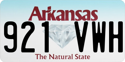 AR license plate 921VWH