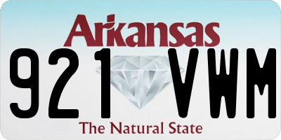 AR license plate 921VWM