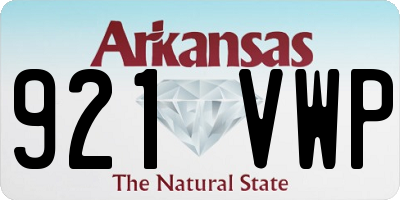 AR license plate 921VWP