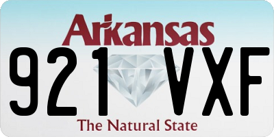 AR license plate 921VXF