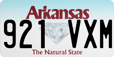 AR license plate 921VXM