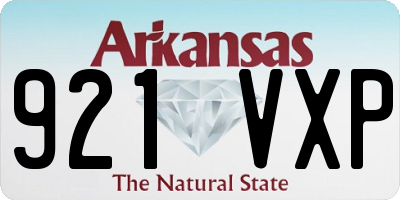 AR license plate 921VXP