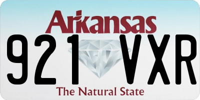 AR license plate 921VXR