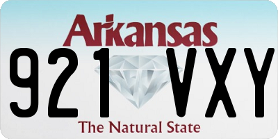 AR license plate 921VXY