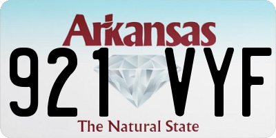 AR license plate 921VYF