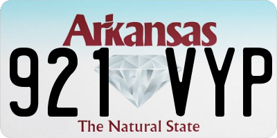 AR license plate 921VYP