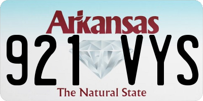 AR license plate 921VYS