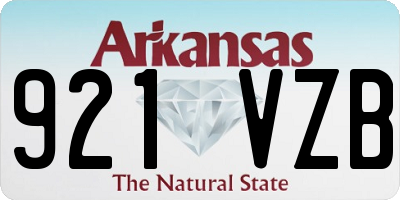 AR license plate 921VZB