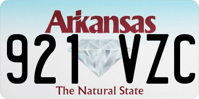 AR license plate 921VZC