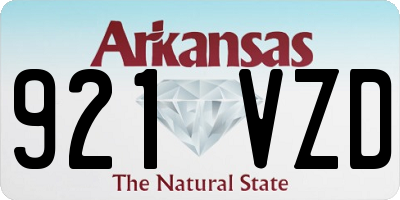 AR license plate 921VZD