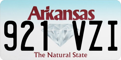 AR license plate 921VZI