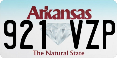 AR license plate 921VZP