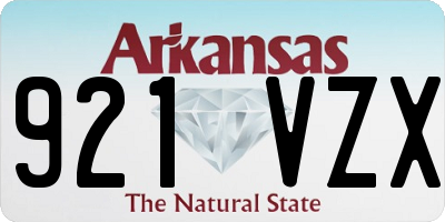 AR license plate 921VZX