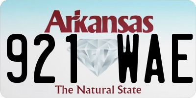 AR license plate 921WAE
