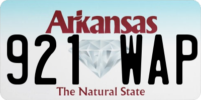 AR license plate 921WAP
