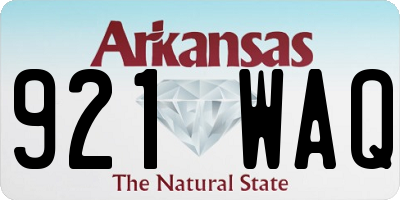 AR license plate 921WAQ