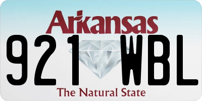 AR license plate 921WBL