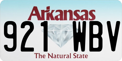 AR license plate 921WBV
