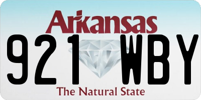 AR license plate 921WBY