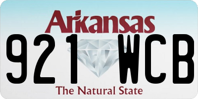 AR license plate 921WCB