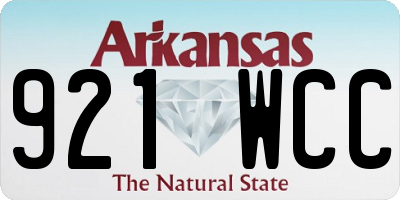 AR license plate 921WCC
