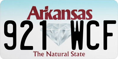 AR license plate 921WCF