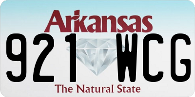 AR license plate 921WCG