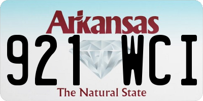 AR license plate 921WCI